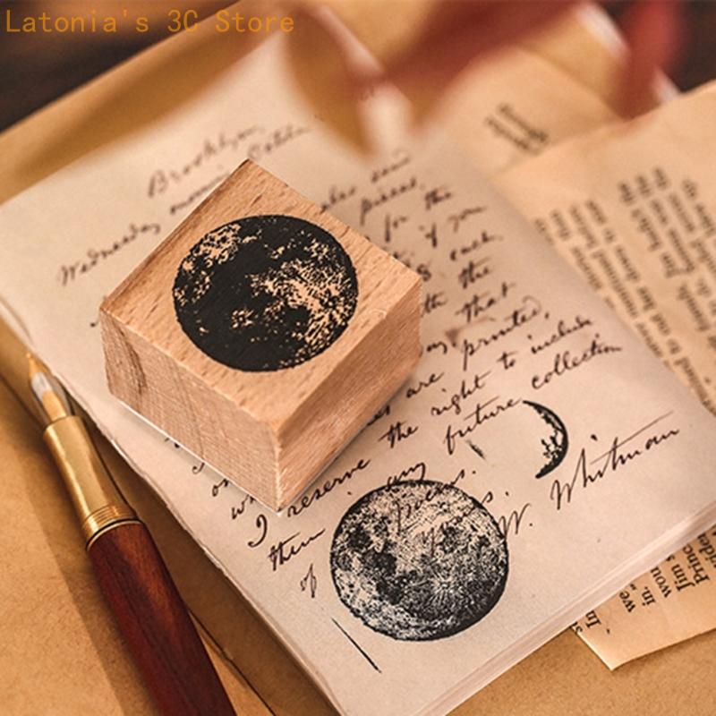 Gift Box Wrap Set - ハンドプレスペーパークラフトツール 7 ピースウッドブロックシールセット ジャーナルカードラップラベルとデスクペーパー用 毎日使用 X3UB