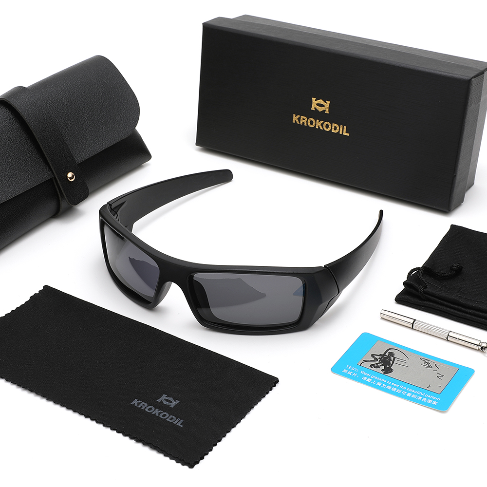 Gift Box Wrap Set - 偏光 UV400 ラップアラウンドサングラス男性女性 6 ピースプレミアムギフトボックスセットファッションアイウェア運転用日常着用