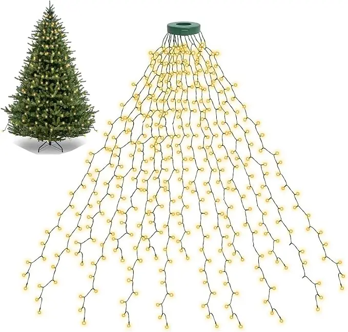 Led Fairy String Lights - LEDクリスマスツリーライト 新年ガーランドストリング パティオガーデン用 1.5M/2M/3M ウォーターフォールライト クリスマスデコレーション