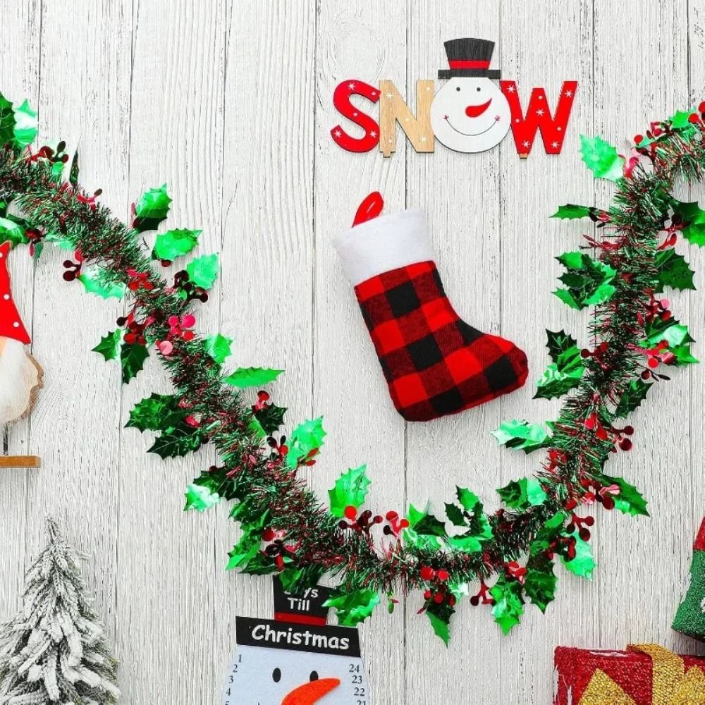 2 個再利用可能な 2 メートルクリスマスガーランド光沢のあ - Tinsel Garland Decoration のレビューと価格