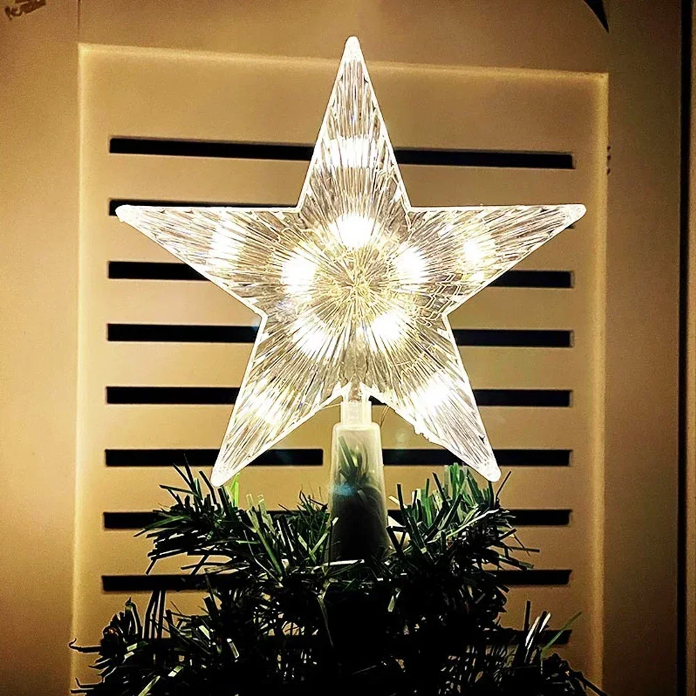 LEDクリスマスツリー装飾トッパー、バッテリー付きスターライ - Star Tree Topper のレビューと価格