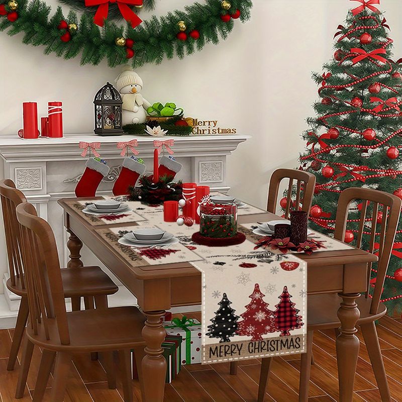 アメリカンカントリー風クリスマス テーブルランナー＆プレース - Christmas Table Runner のレビューと価格