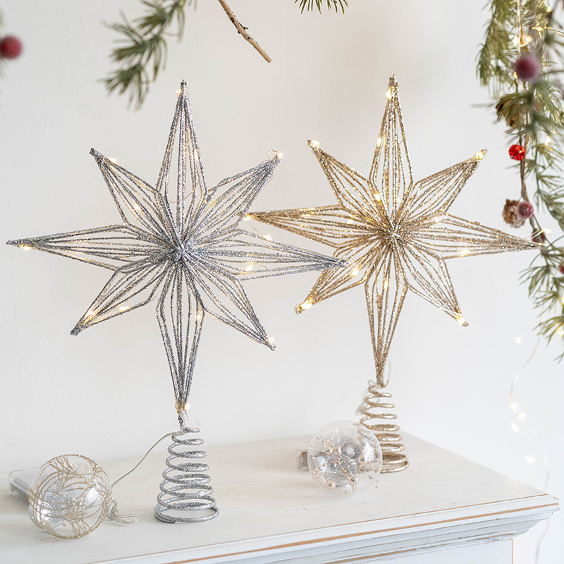 30cm LED スター クリスマスツリー トップピース ス - Star Tree Topper のレビューと価格