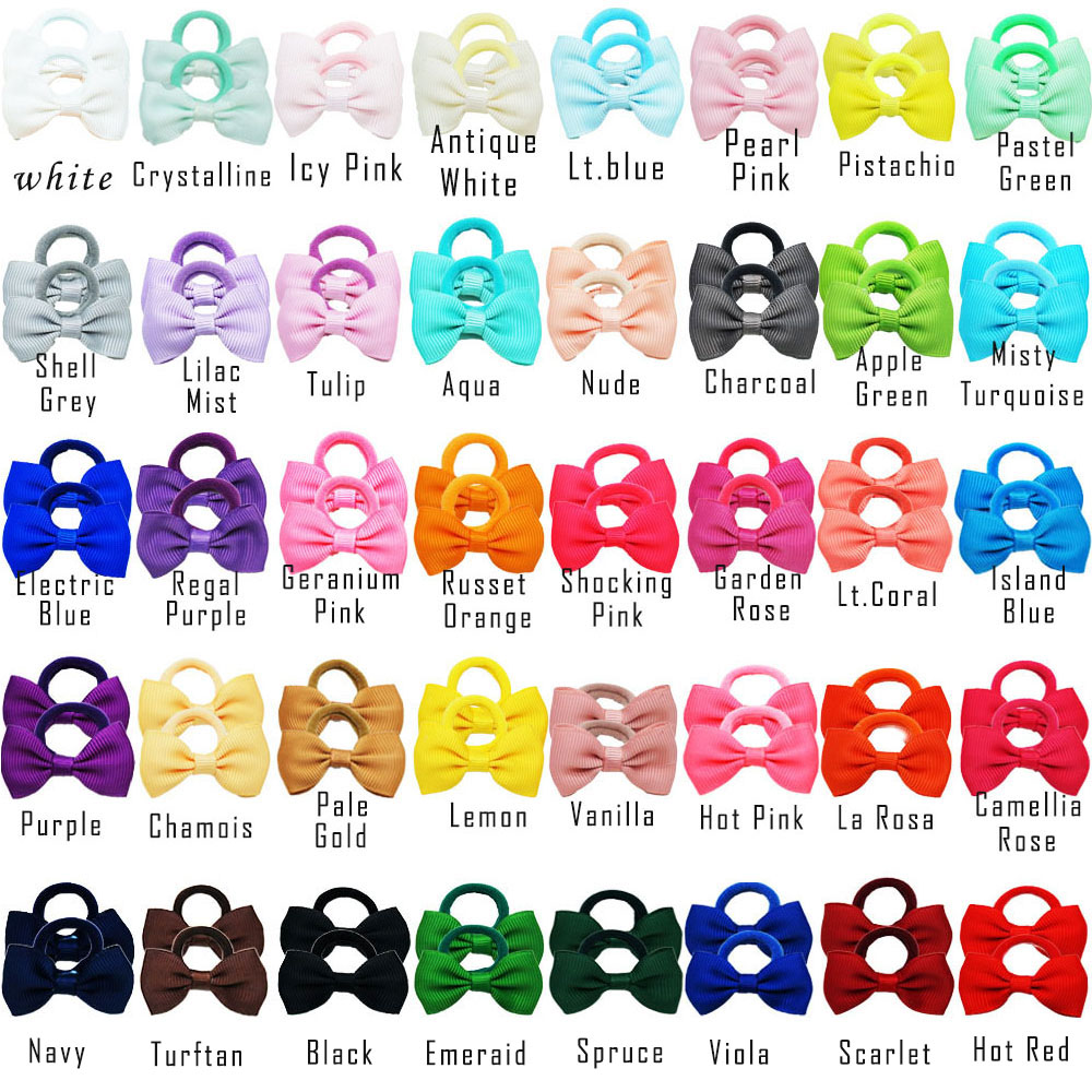 40/60/80個入り ベビーガールズ ヘアタイ 2インチ  - Ribbon Bow Gift のレビューと価格
