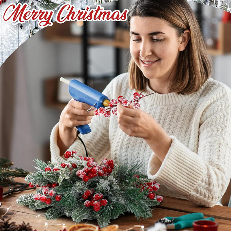20/26 センチメートルクリスマス装飾人工松葉の枝レッドヒ - Christmas Tree Artificial のレビューと価格