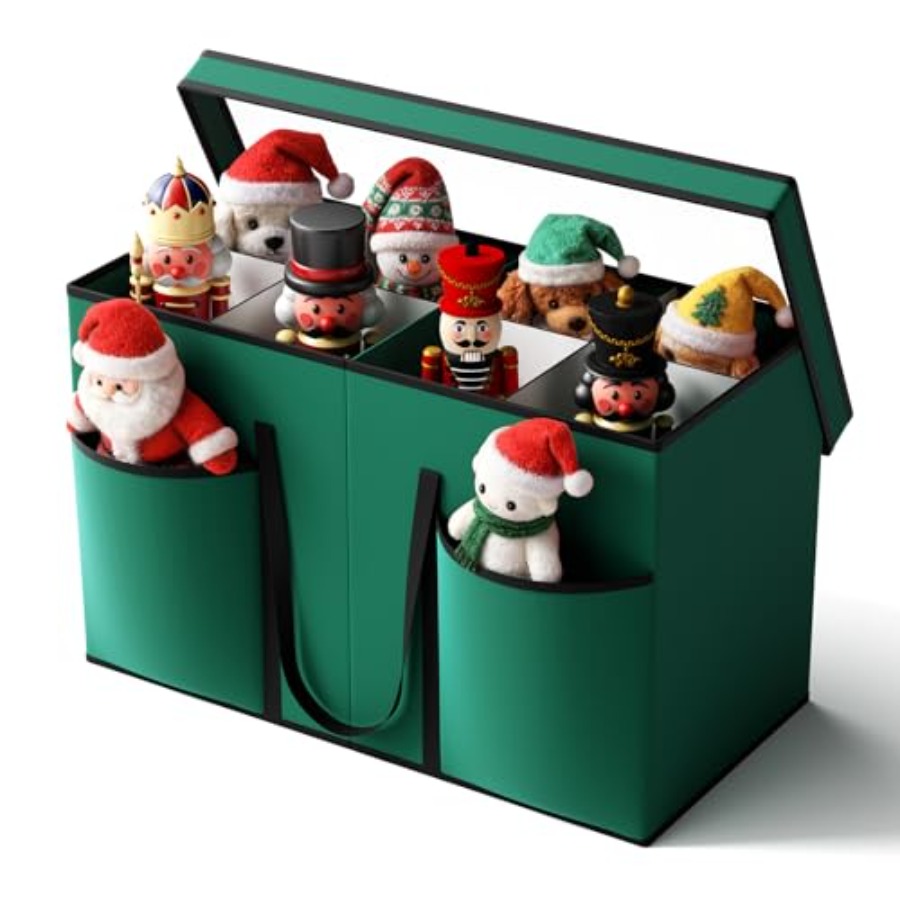 クリスマスフィギュア収納ボックスとナッツクラッカー収納容器、 - Nutcracker Figurine のレビューと価格