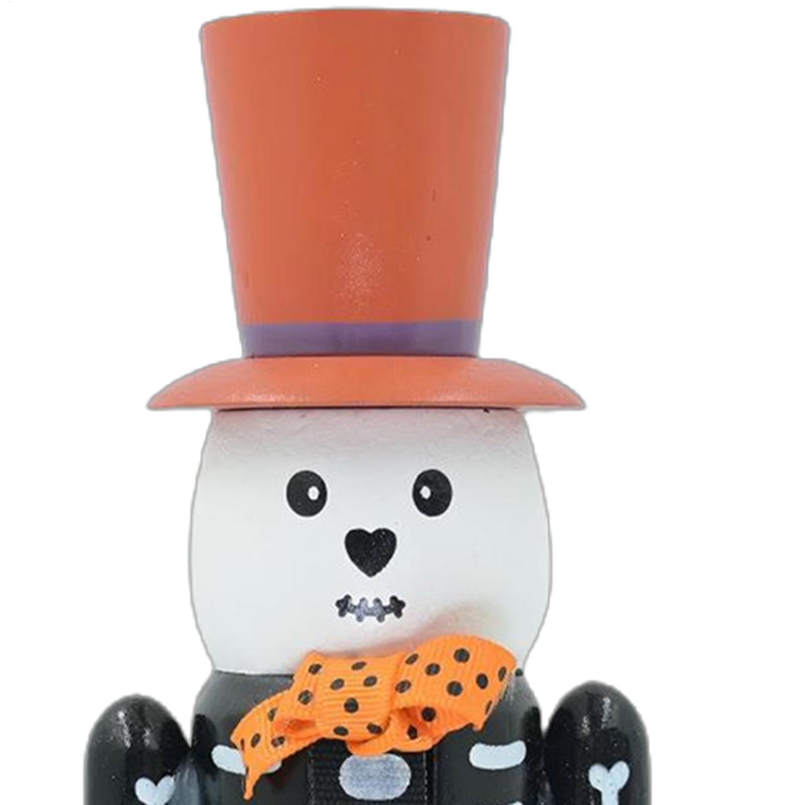 ハロウィンナッツクラッカー木製不気味なスケルトンカボチャテー - Nutcracker Figurine のレビューと価格