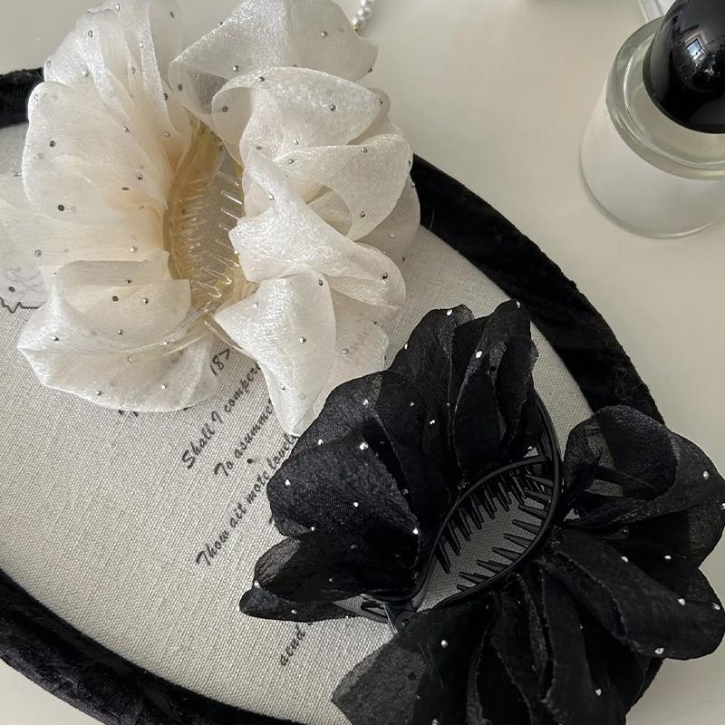 ファッションエレガントなフラワークリップ樹脂弓メッシュ垂直ク - Ribbon Bow Gift のレビューと価格