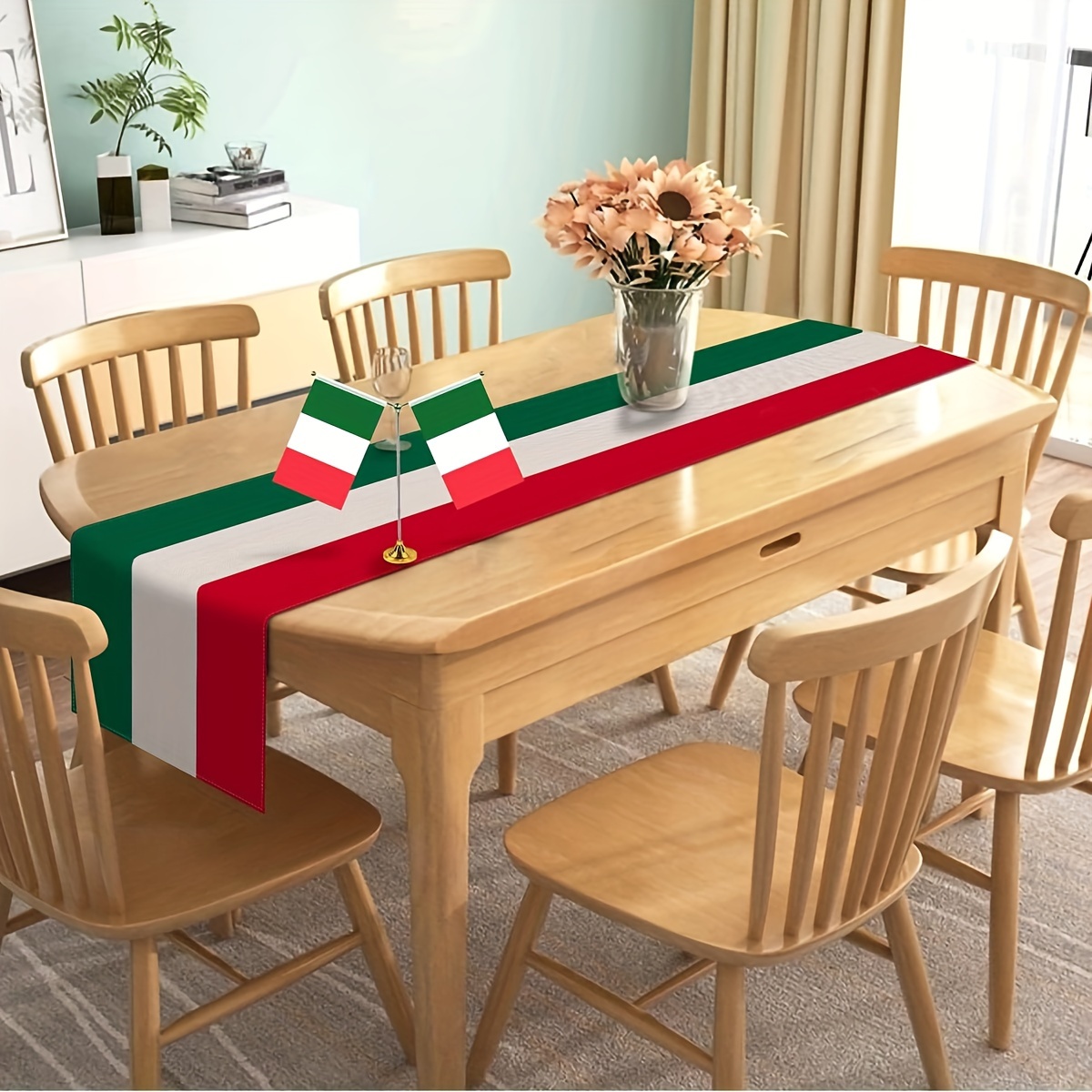 1pc 豪華なイタリア風テーブルランナーイタリアテーマパーテ - Christmas Table Runner のレビューと価格