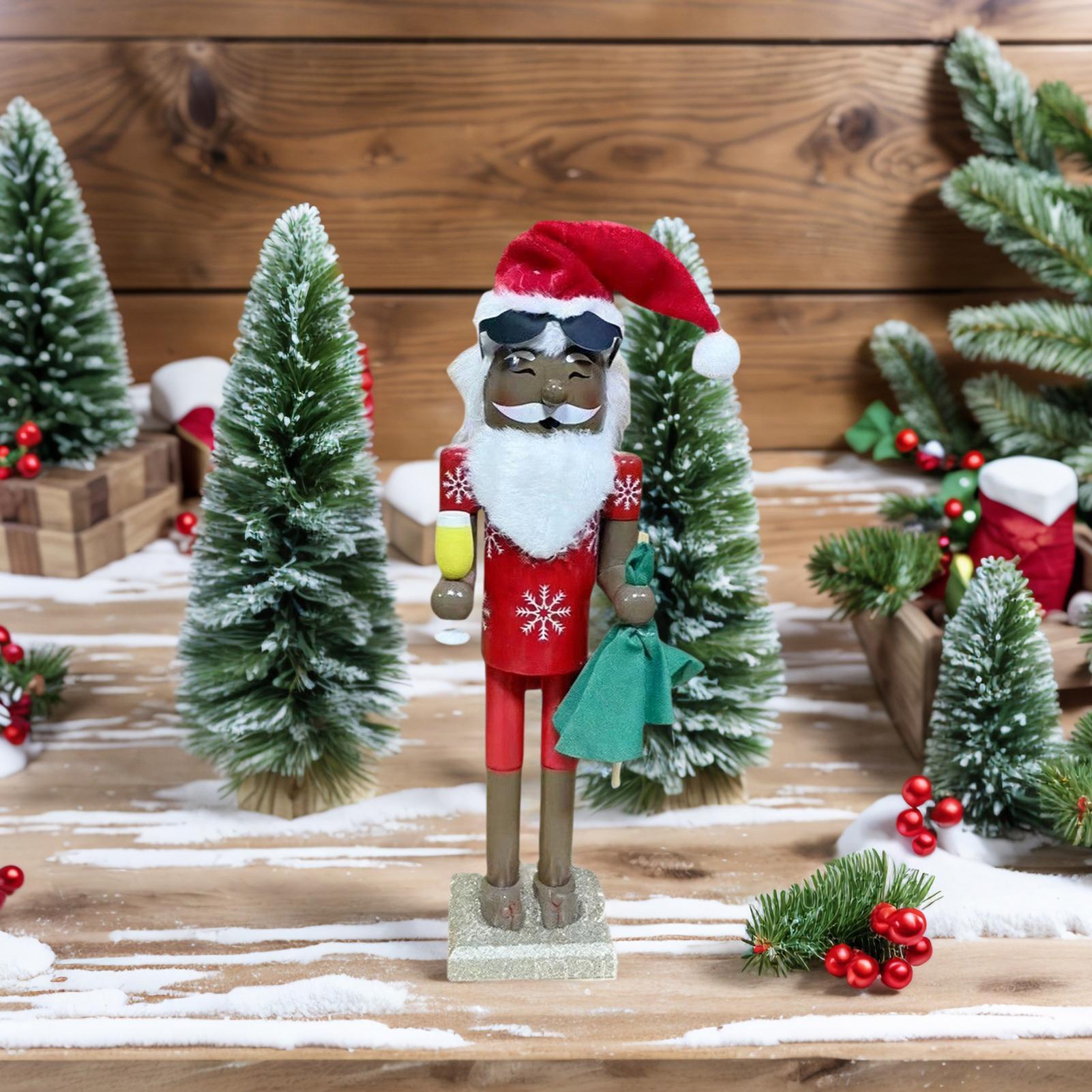 くるみ割り人形のオーナメント クリスマス アフリカのサンタ  - Nutcracker Figurine のレビューと価格