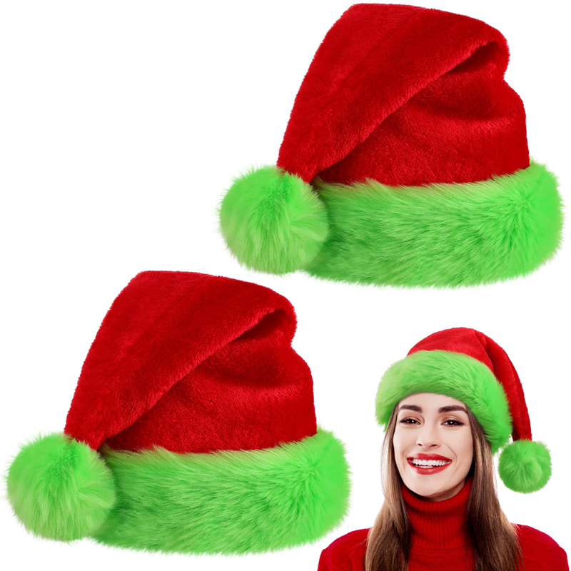 1個入り、サンタクロース帽子 クリスマス帽子 ユニセックス  - Santa Hat Plush のレビューと価格