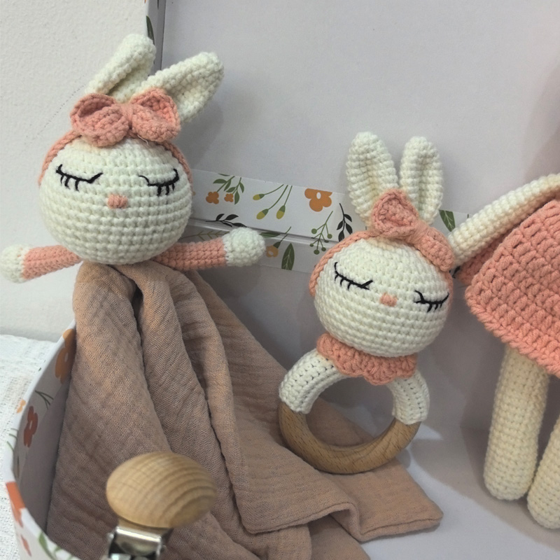 赤ちゃんのぬいぐるみ,ウサギのぬいぐるみ,カワイイ,かぎ針編 - Gift Box Wrap Set のレビューと価格