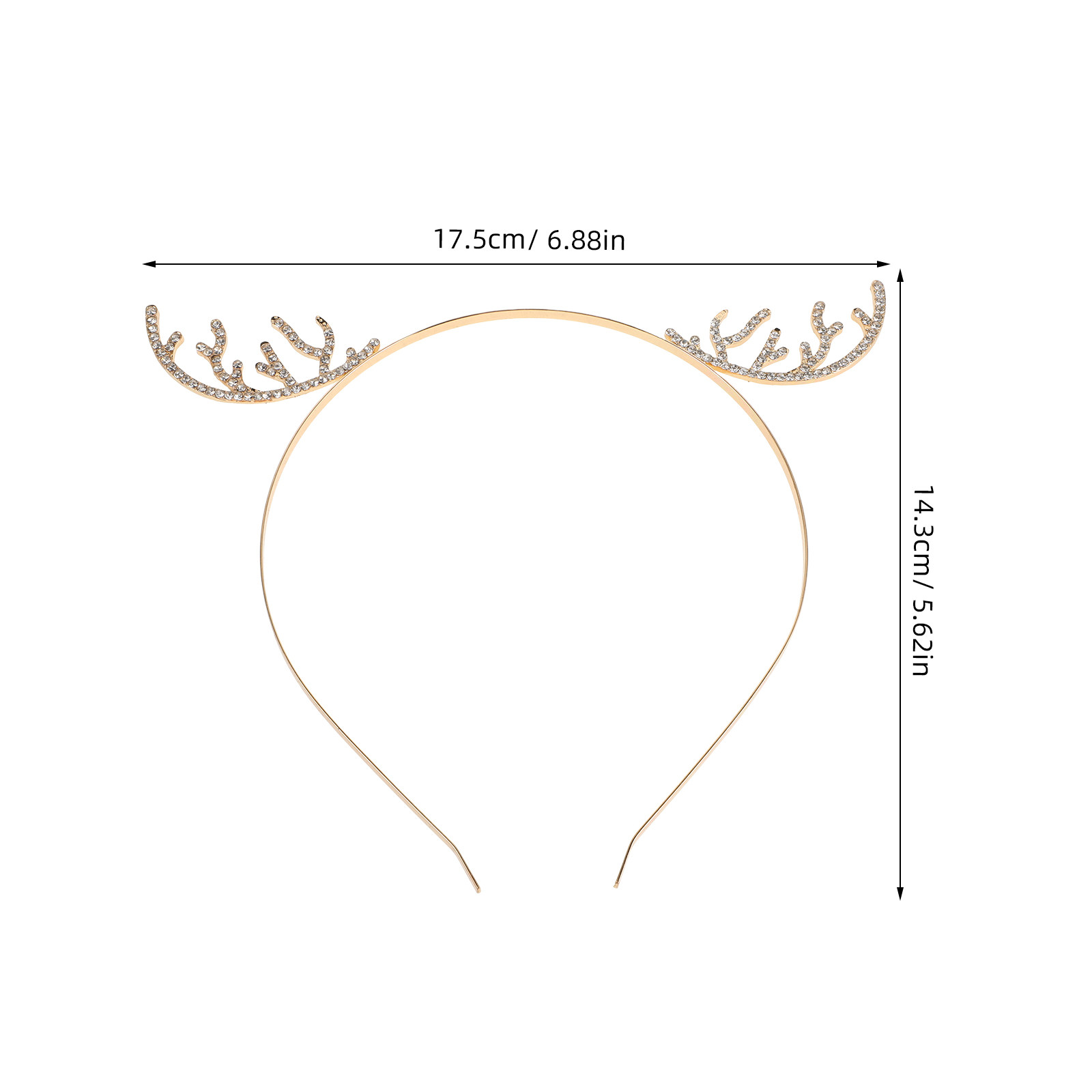 ラインストーン付きトナカイの角ヘッドバンド クリスマスヘアバ - Reindeer Antlers Headband のレビューと価格