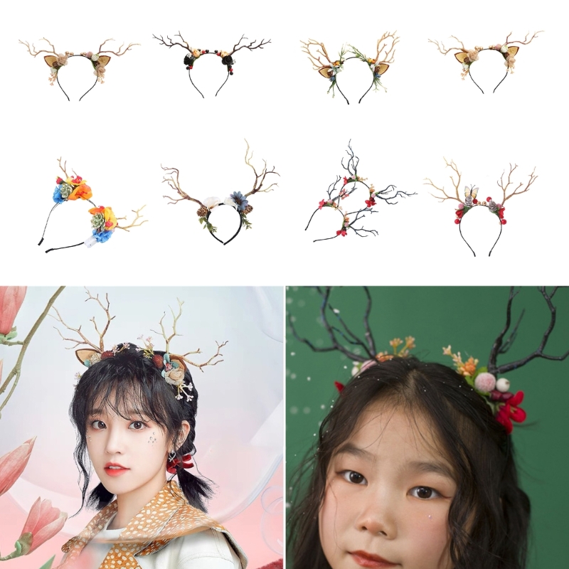 ブランチ トナカイの角の形のヘアフープ 大人のライブ ブロー - Reindeer Antlers Headband のレビューと価格