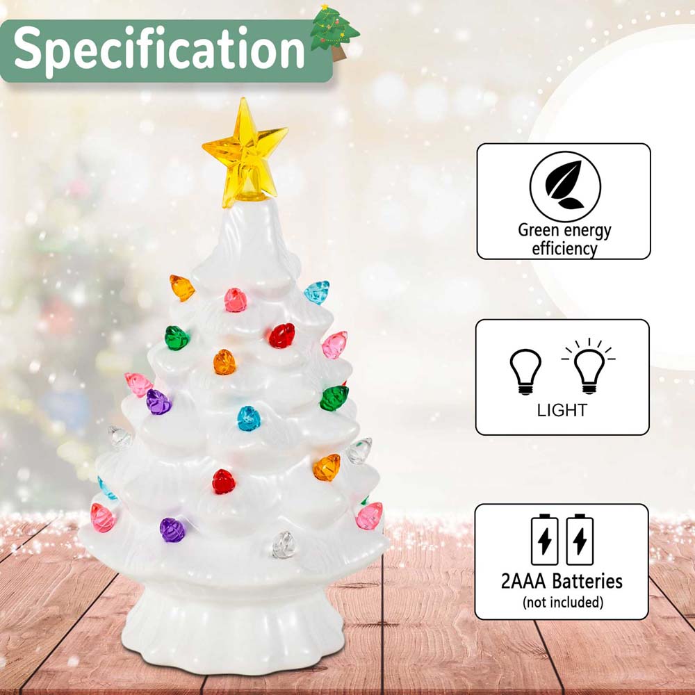 陶磁器のクリスマスの村の装飾、木はトッパー、星の色とりどりの - Star Tree Topper のレビューと価格