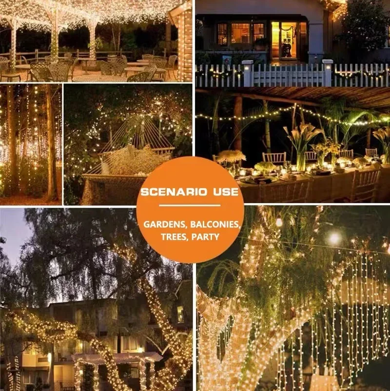 1 2 3 4 5パック ソーラーLEDフェアリーライト 屋 - Christmas Lights Outdoor のレビューと価格
