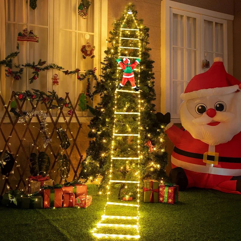 LEDクリスマスライト クリスマス装飾用はしご型ライトストリ - Christmas Lights Outdoor のレビューと価格