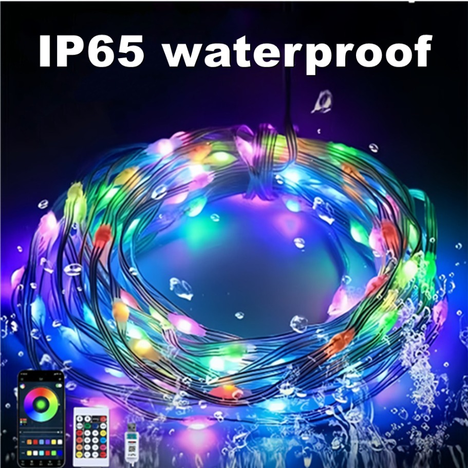 WS2812B LED ライトストリングスマート Bluet - Led Fairy String Lights のレビューと価格
