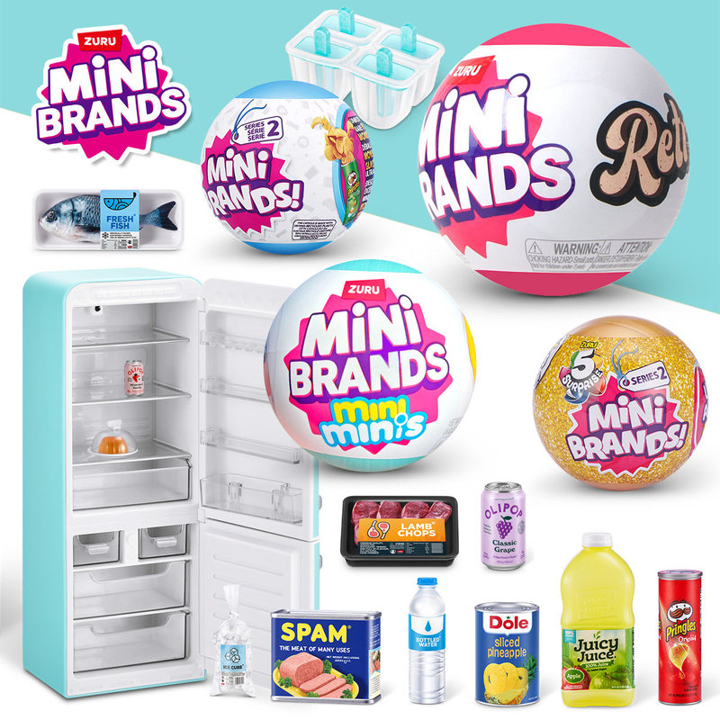 ZURU MINI BRANDS リアルなミニチュア冷蔵庫フ - Ornament Ball Set のレビューと価格
