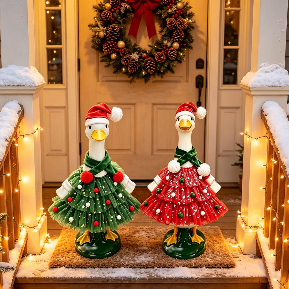 クリスマスポーチグース衣装、豪華なスカーフと帽子付きのサンタ - Santa Hat Plush のレビューと価格