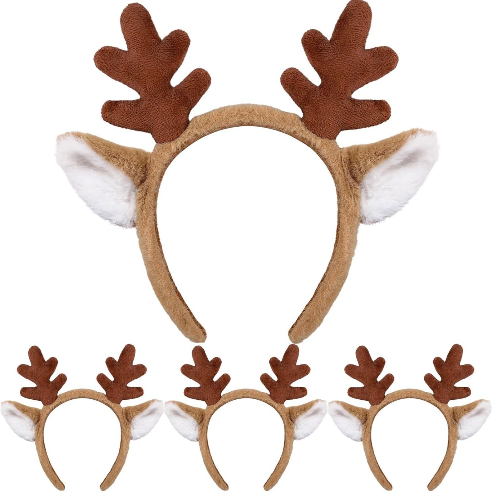 1PC クリスマス トナカイの角 ヘッドバンド - 耳付きの - Reindeer Antlers Headband のレビューと価格