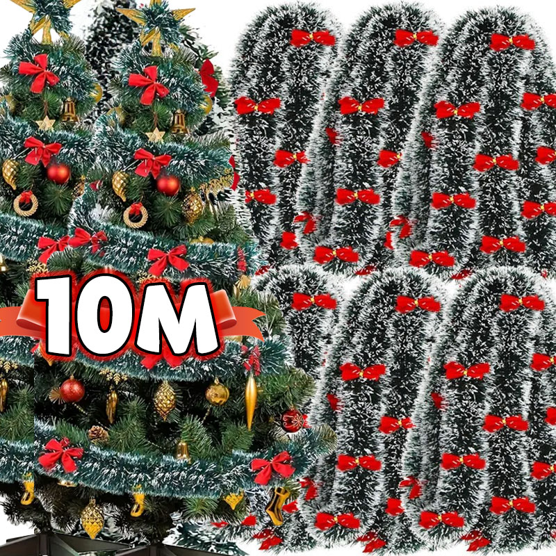 緑の杖,花輪,パーティー,結婚式,家の装飾のためのクリスマス - Tinsel Garland Decoration のレビューと価格