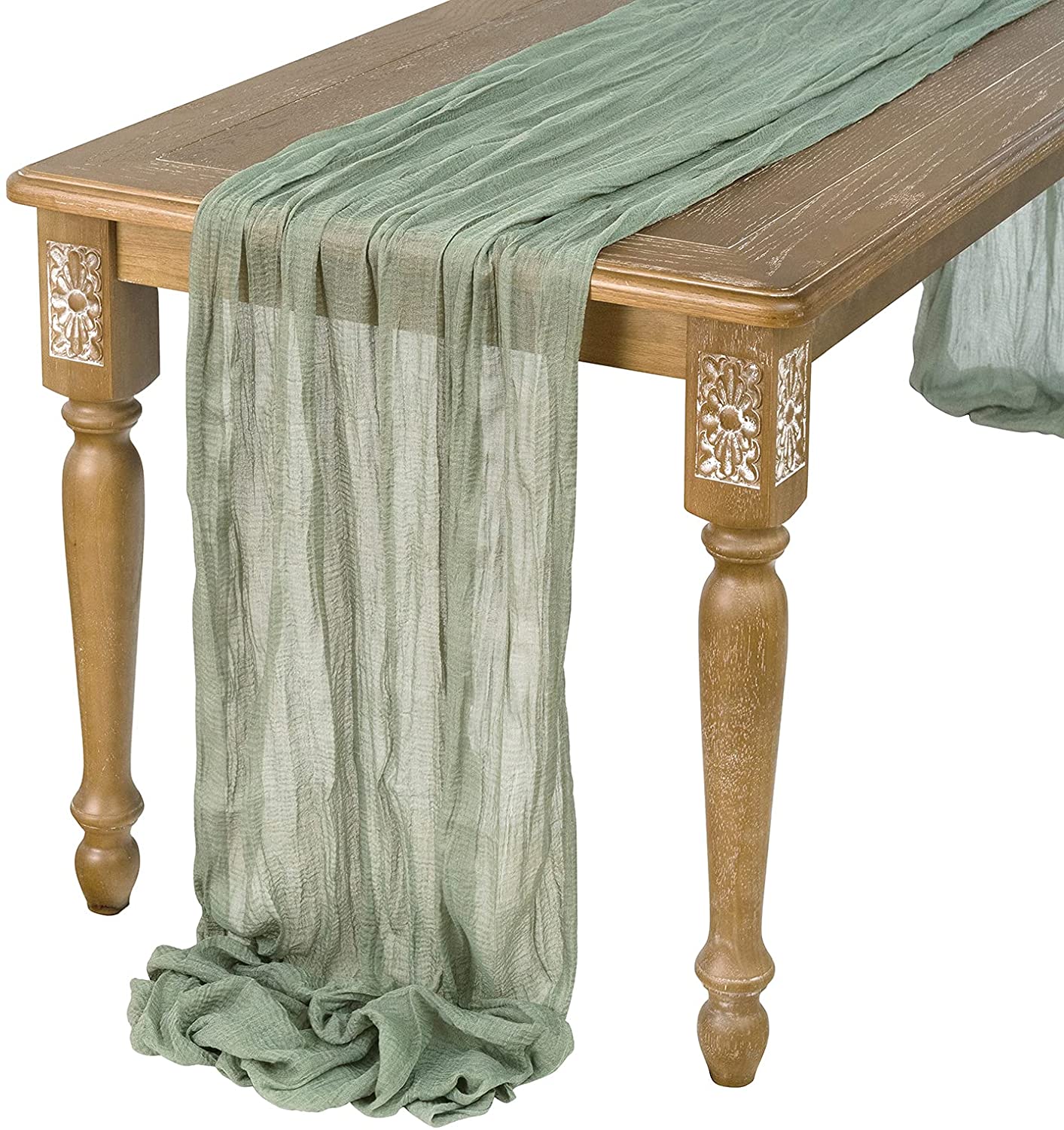 セミシアーガーゼウェディングパーティークリスマス宴会テーブル - Christmas Table Runner のレビューと価格