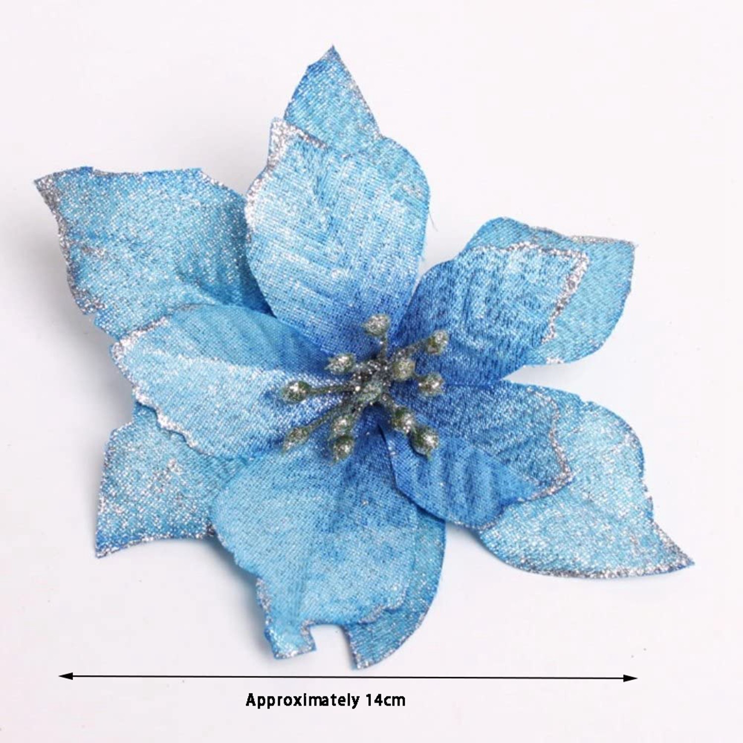 人工キラキラクリスマスツリーオーナメント、花輪、結婚式の装飾 - Christmas Wreath Fake のレビューと価格