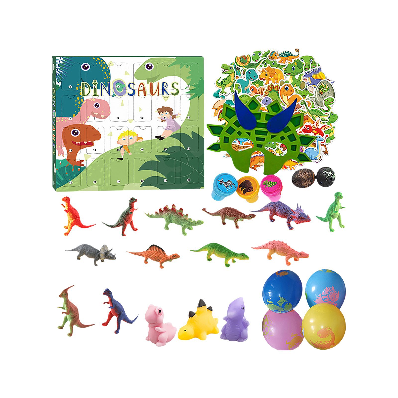 クリスマスアドベントカレンダー 3D恐竜オーナメント +50 - Advent Calendar Gift のレビューと価格