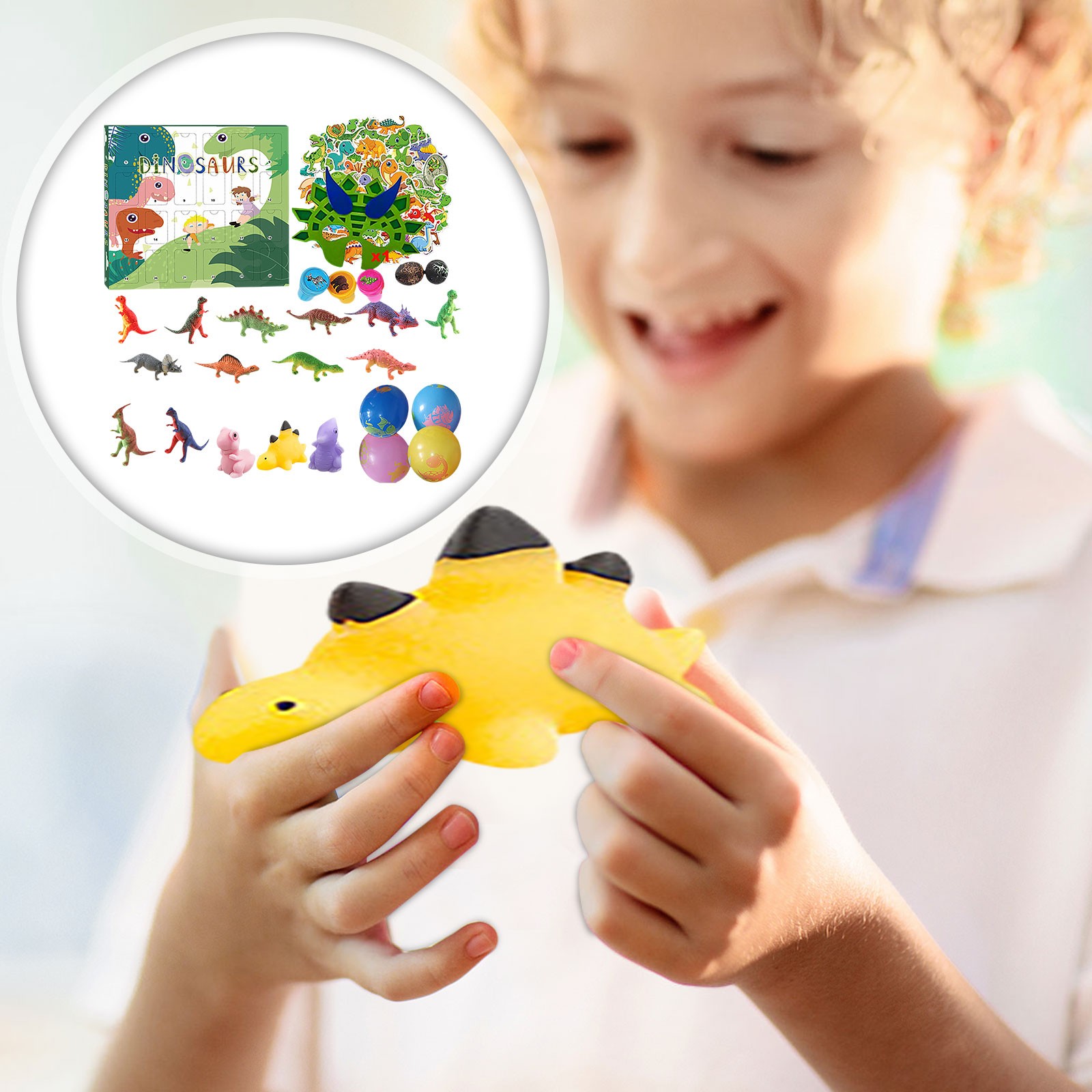 クリスマスアドベントカレンダー 3D恐竜オーナメント +50 - Advent Calendar Gift のレビューと価格
