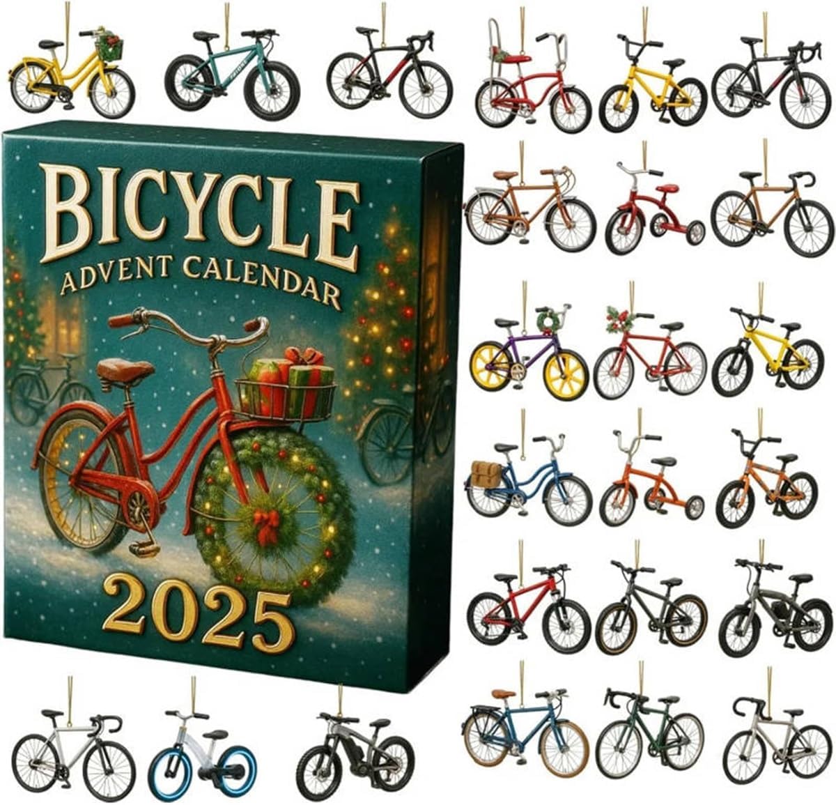 2025年 自転車をテーマにしたクリスマスアドベントカレンダ - Advent Calendar Gift のレビューと価格