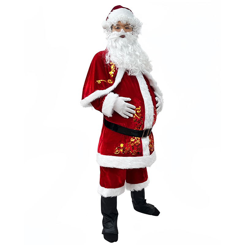 サンタクロースコスチューム 大人男性 クリスマス衣装 ひげ  - Elf Costume Christmas のレビューと価格