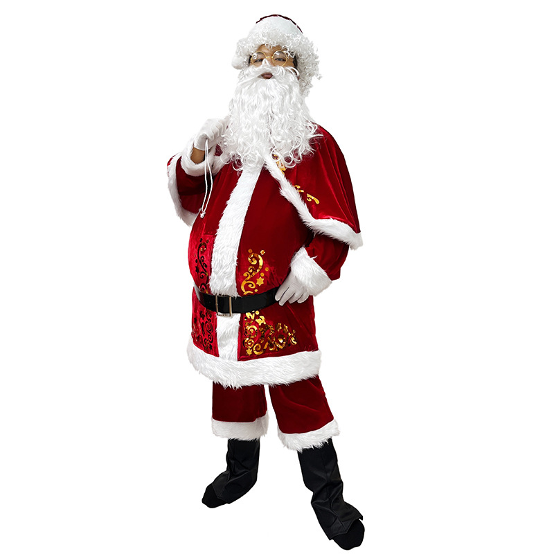 サンタクロースコスチューム 大人男性 クリスマス衣装 ひげ  - Elf Costume Christmas のレビューと価格
