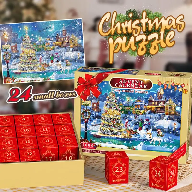 クリスマスパズル アドベントカレンダー クリスマスまで24日 - Advent Calendar Gift のレビューと価格