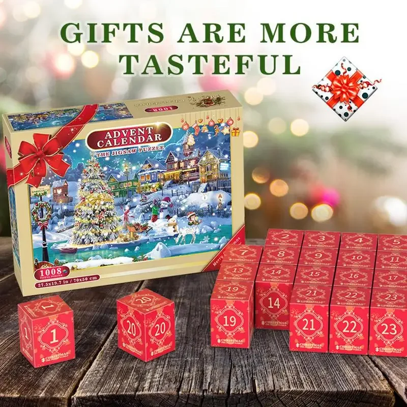 クリスマスパズル アドベントカレンダー クリスマスまで24日 - Advent Calendar Gift のレビューと価格