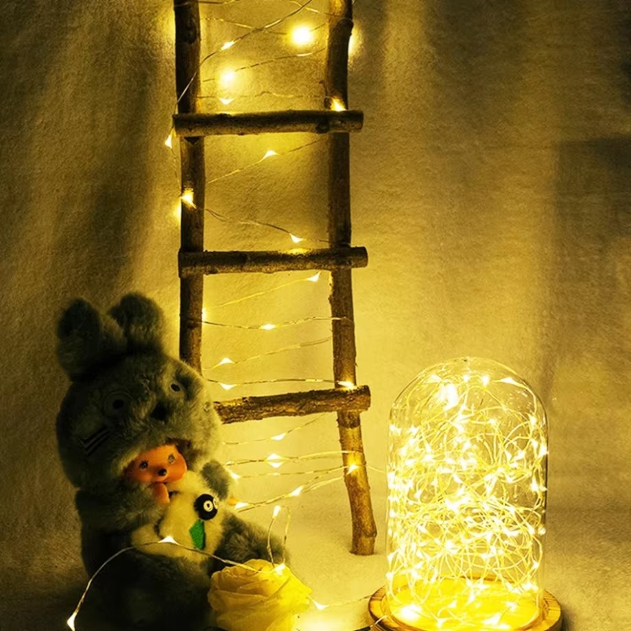 銅線LEDクリスマスライトストリング,5 m, 10 m,  - Led Fairy String Lights のレビューと価格