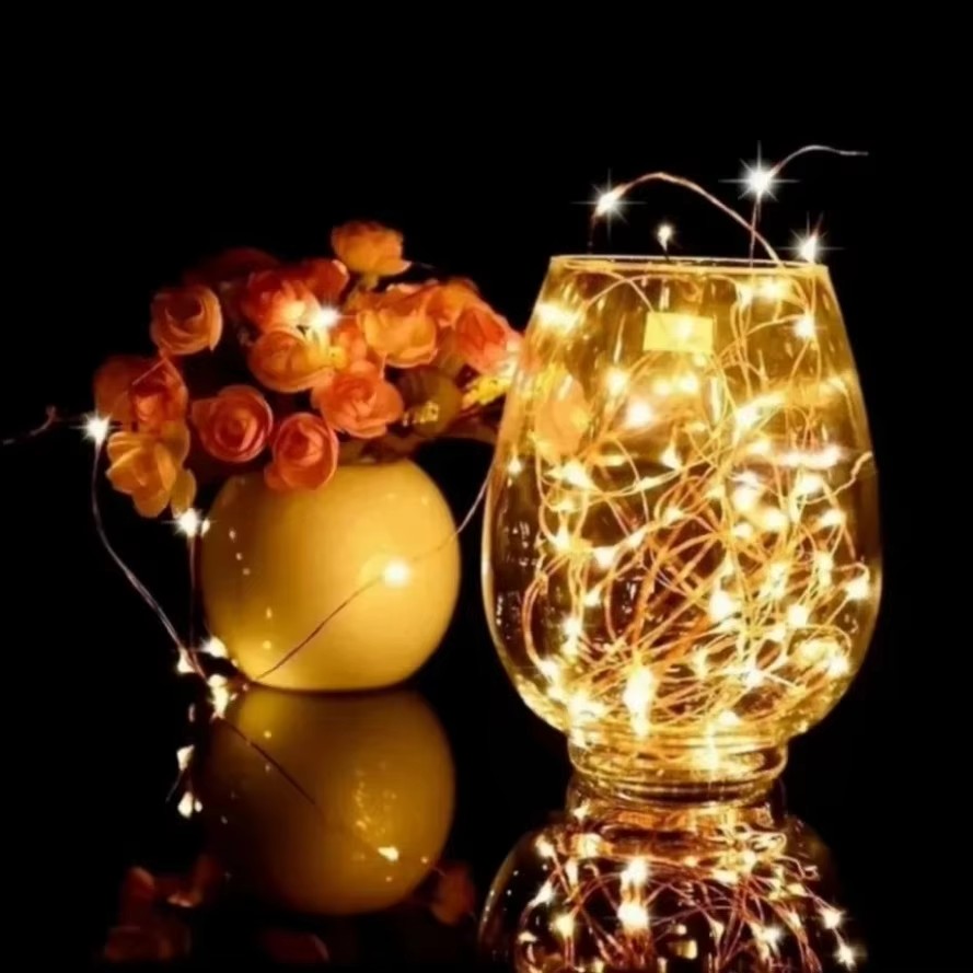 銅線LEDクリスマスライトストリング,5 m, 10 m,  - Led Fairy String Lights のレビューと価格