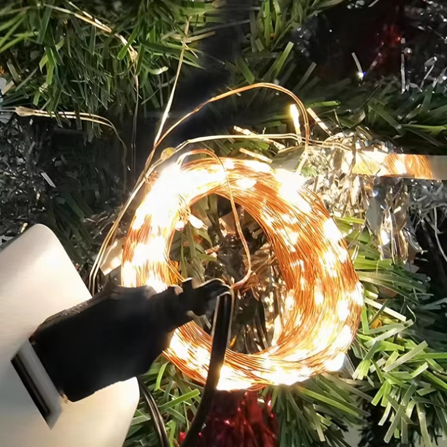 銅線LEDクリスマスライトストリング,5 m, 10 m,  - Led Fairy String Lights のレビューと価格