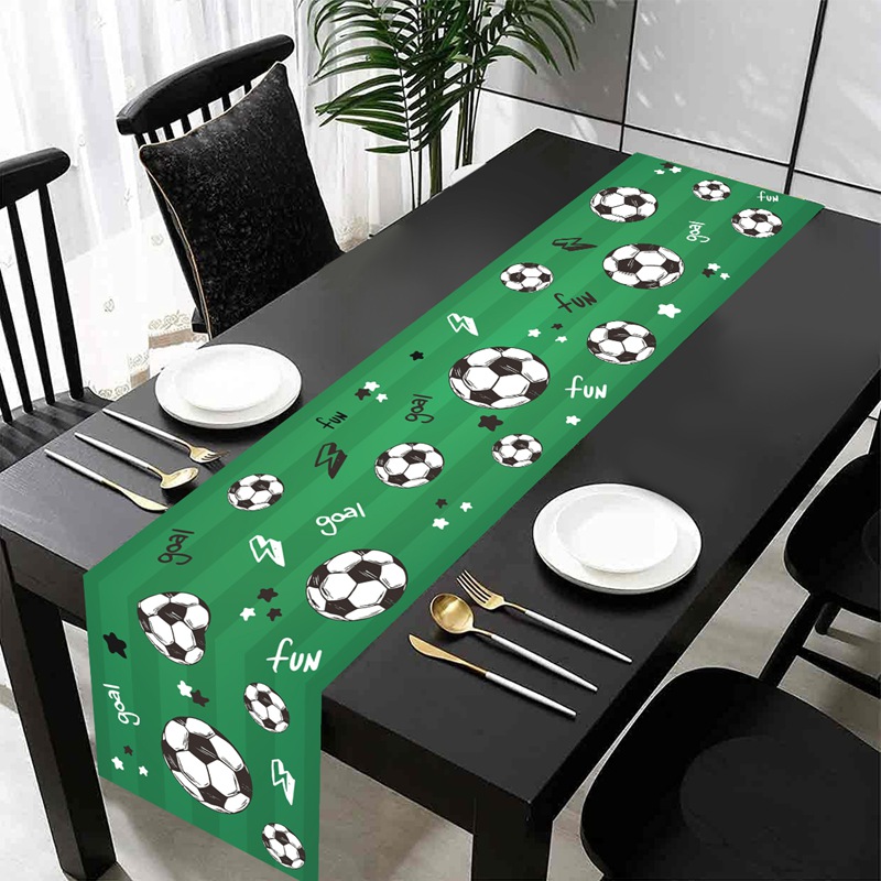1pc サッカー/フットボールパーティーテーブルフラグテーブ - Christmas Table Runner のレビューと価格