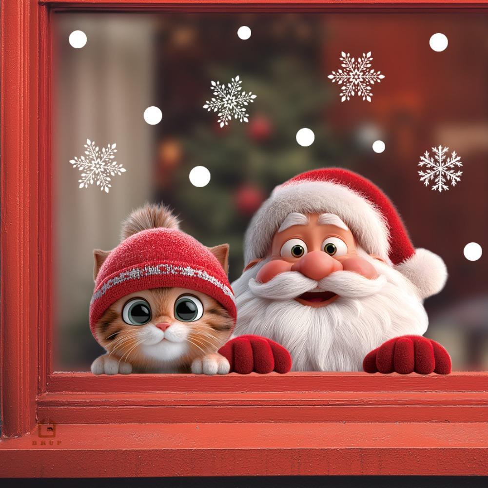 2 個クリスマスウィンドウクリングステッカークリスマスデカー - Snowflake Window Decal のレビューと価格