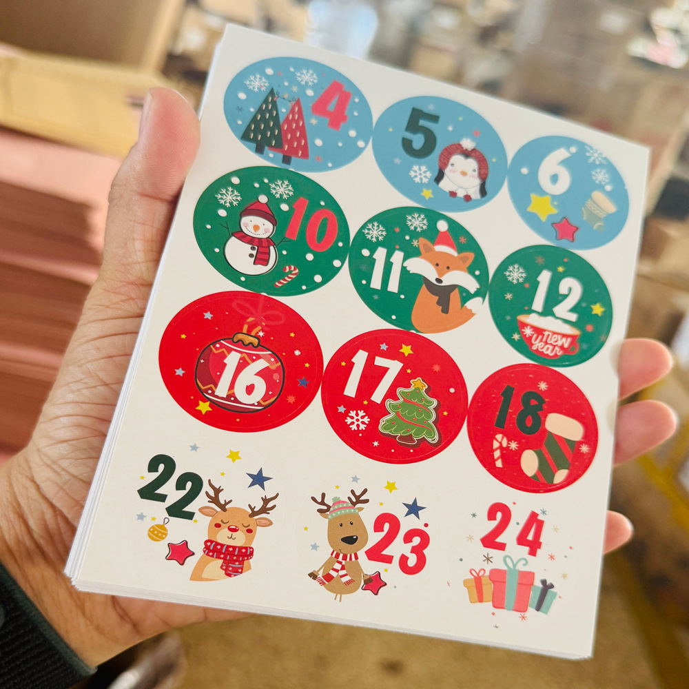 24 個クリスマスデコレーションアドベントカレンダー番号ステ - Advent Calendar Gift のレビューと価格