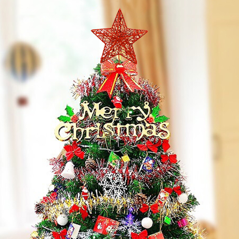 きらびやかなクリスマスツリーの装飾,金属の星,クリスマスの飾 - Star Tree Topper のレビューと価格