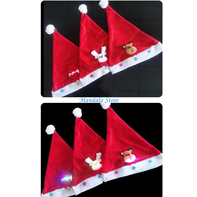 U2JC クリスマス帽子 大人 LED 光るサンタ帽子 フェ - Santa Hat Plush のレビューと価格