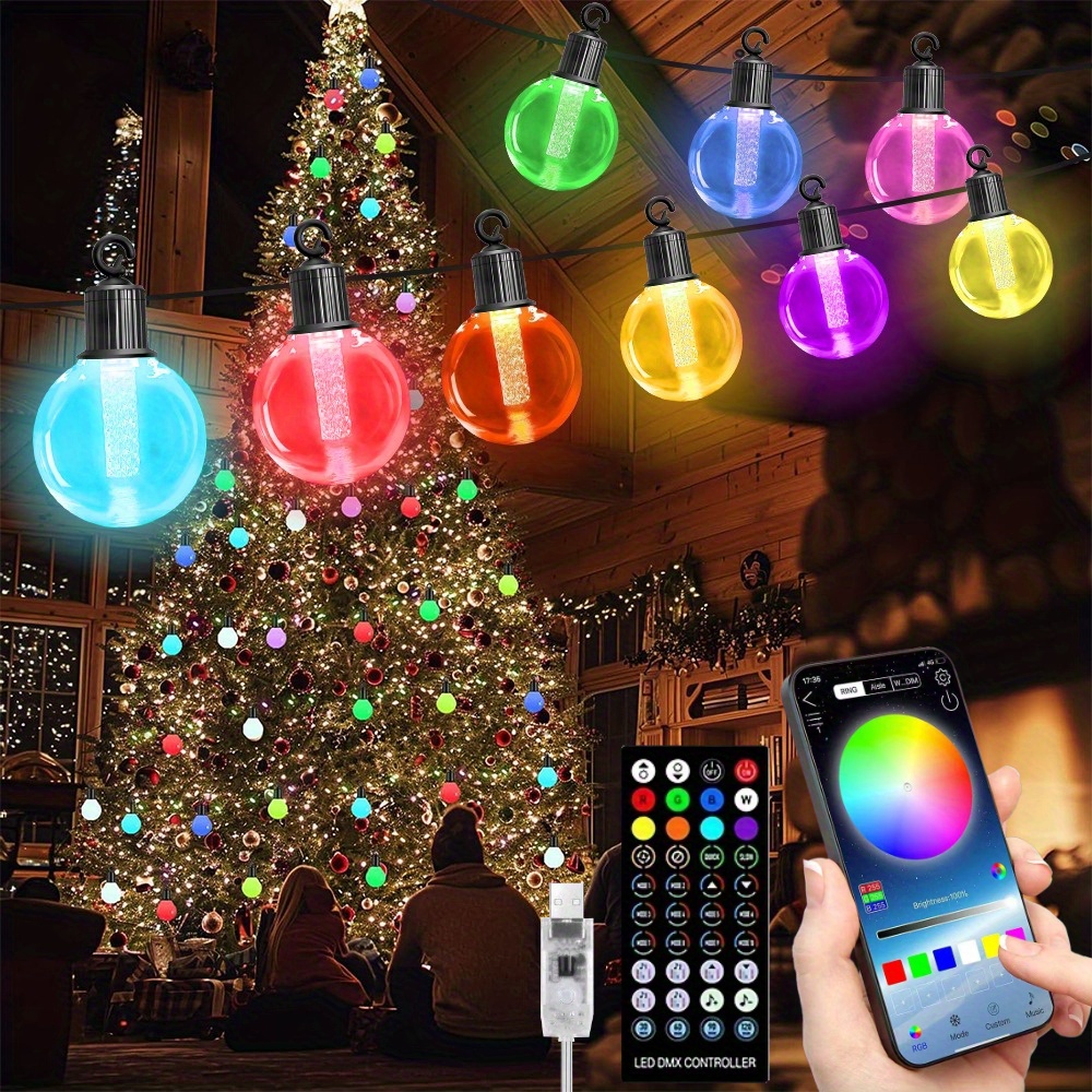 APP屋外ストリングライト中庭天井照明ホリデーディスプレイ、 - Christmas Lights Outdoor のレビューと価格