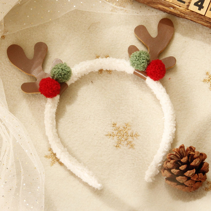 クリスマス レインディアの角のヘッドバンド カラフルなヘアバ - Reindeer Antlers Headband のレビューと価格