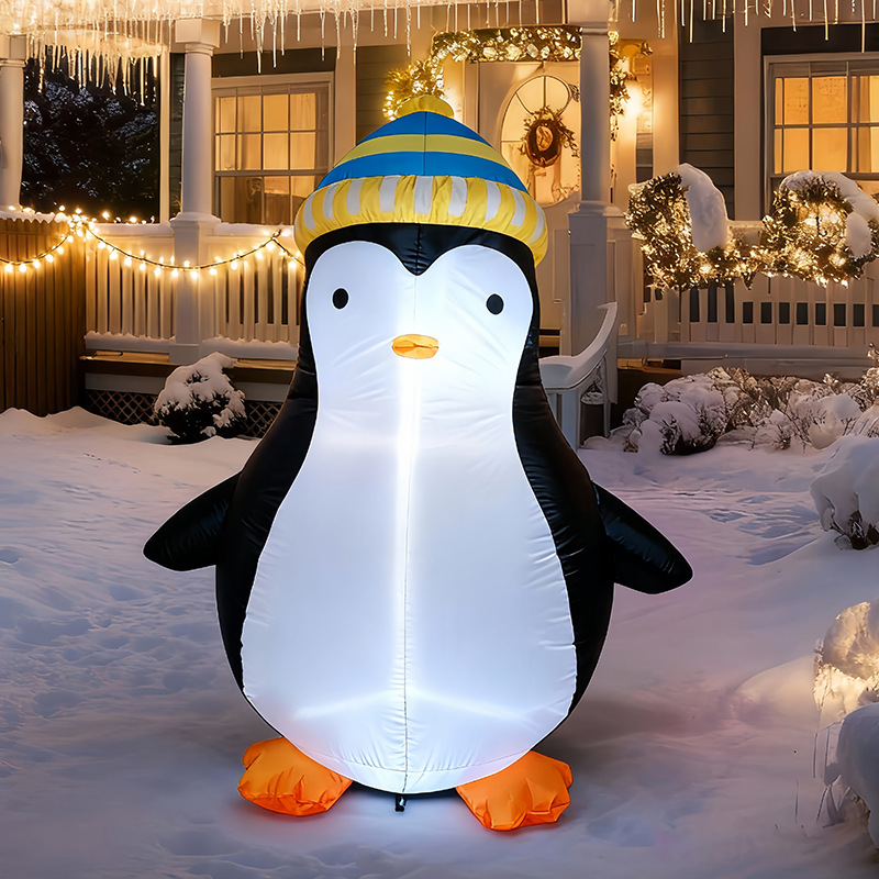 1.5M クリスマスペンギンインフレータブルエアモデル屋外庭 - Christmas Lights Outdoor のレビューと価格